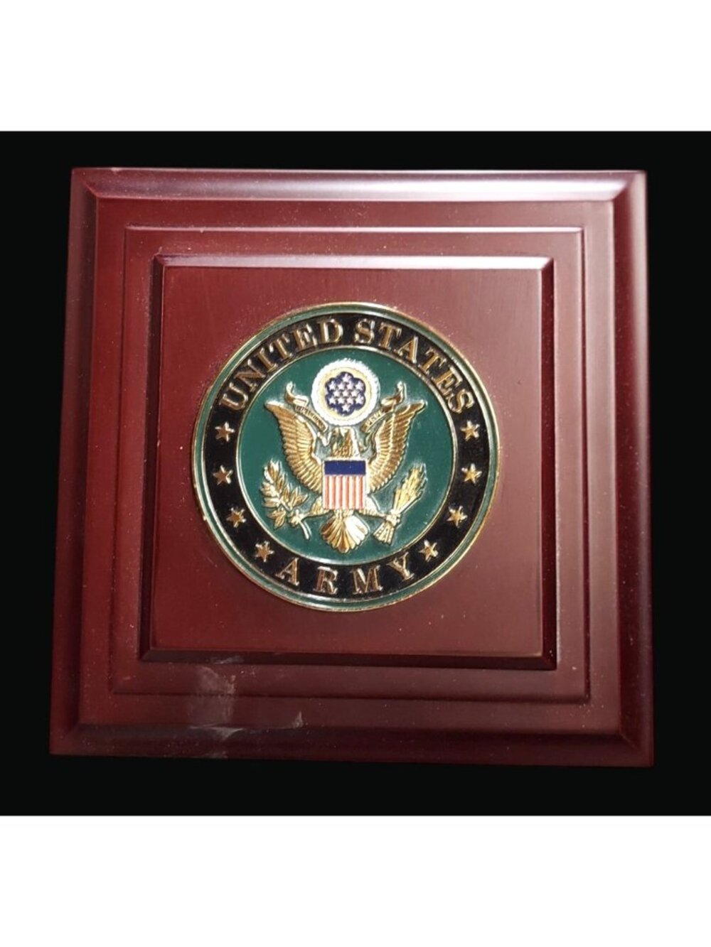 United States Army Wooden Keepsake Box With Lock & Key